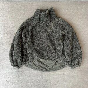 Lululemon Women’s Restore Sherpa Pullover Dark Green Size XS/S
